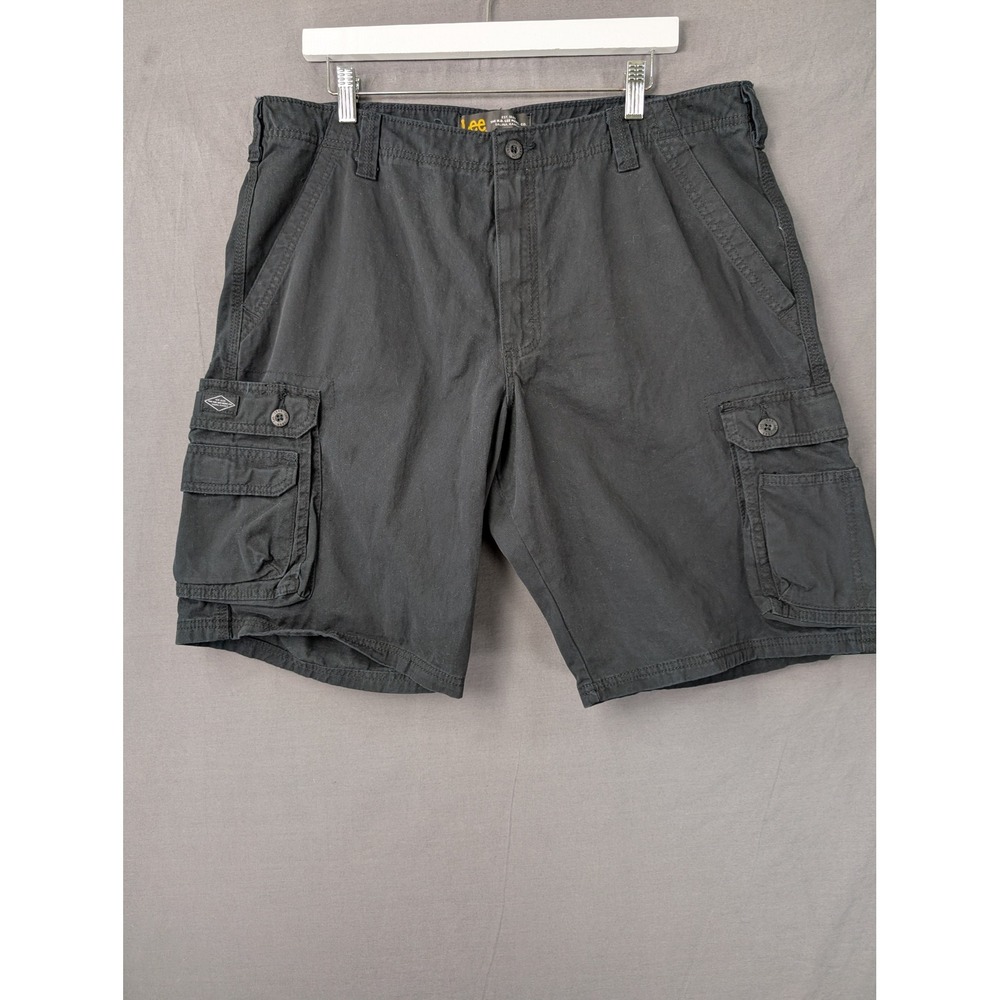 Lee Mens Cargo Shorts‎ Black Cotton Casual Size 38